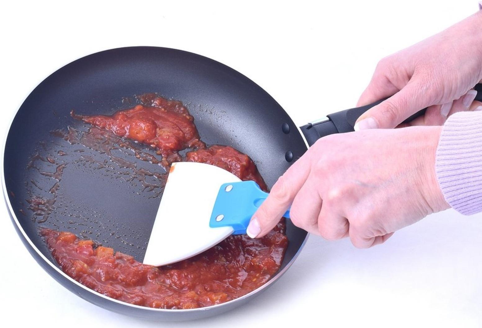 Скребок для антипригарной посуды, цвет МИКС