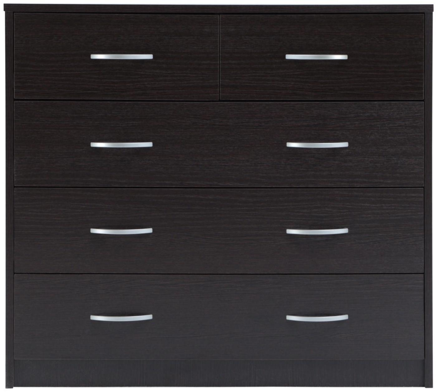 Комод 5 ящиков, 900х480х800, Венге темный
