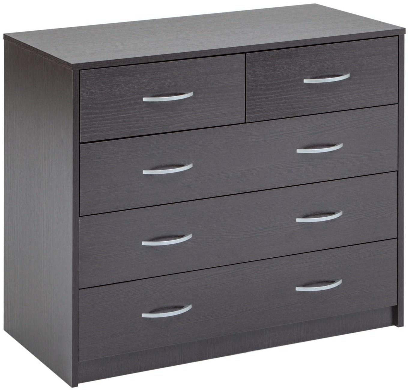 Комод 5 ящиков, 900х480х800, Венге темный