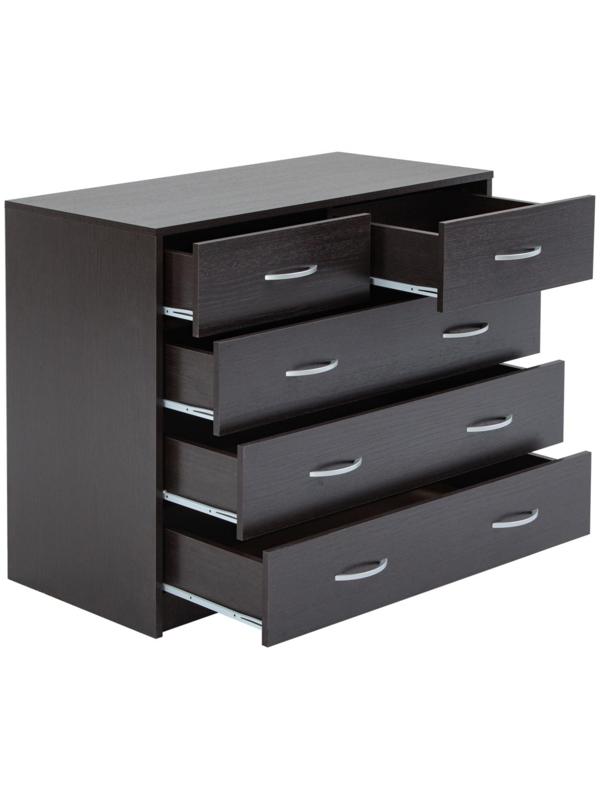 Комод 5 ящиков, 900х480х800, Венге темный