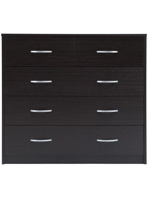 Комод 5 ящиков, 900х480х800, Венге темный