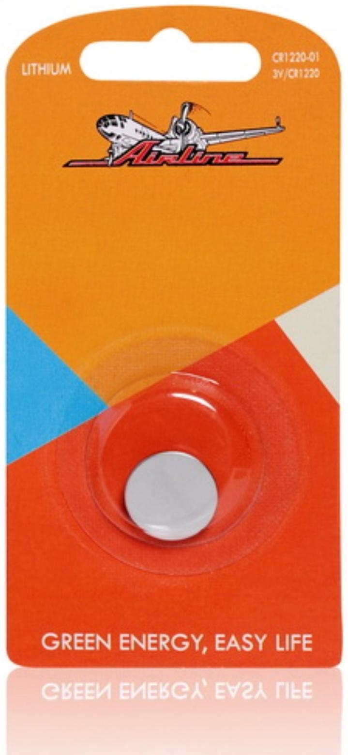 Батарейка CR1220 3V для брелоков сигнализаций литиевая 1 шт.