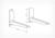 Кронштейн для СВЧ Holder MWS-2005, макс.40кг, настенный, фиксированный, белый