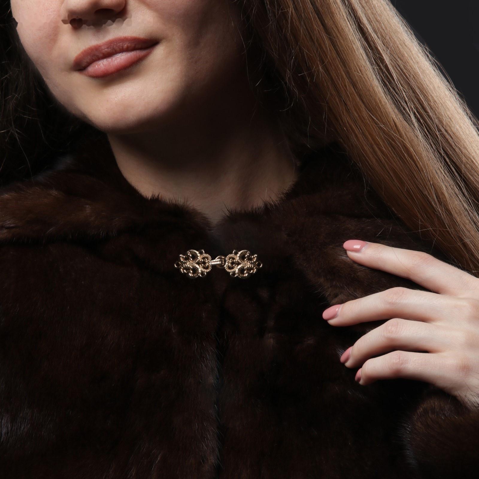 Декоративная застёжка, 4,5 × 1,5 см, цвет золотой