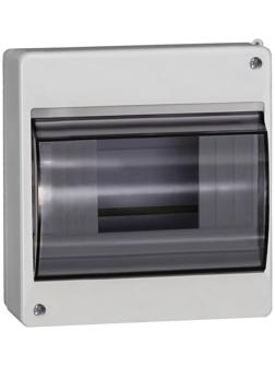 Бокс IEK КМПн 2/6, на 6 модулей, прозрачная крышка, IP30, пластик