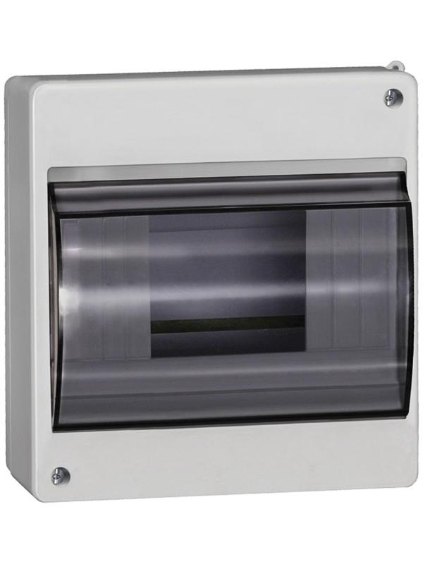 Бокс IEK КМПн 2/6, на 6 модулей, прозрачная крышка, IP30, пластик