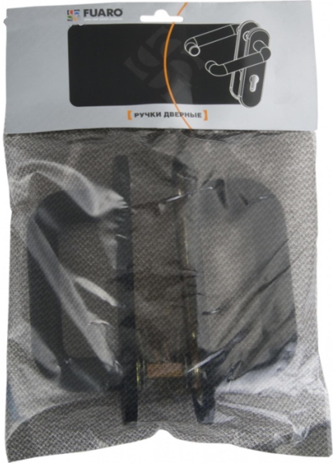 Ручка дверная Fuaro DH-0433 NE, с пруж., для замка FL-0432, 0433, 0434, нейлон, черная