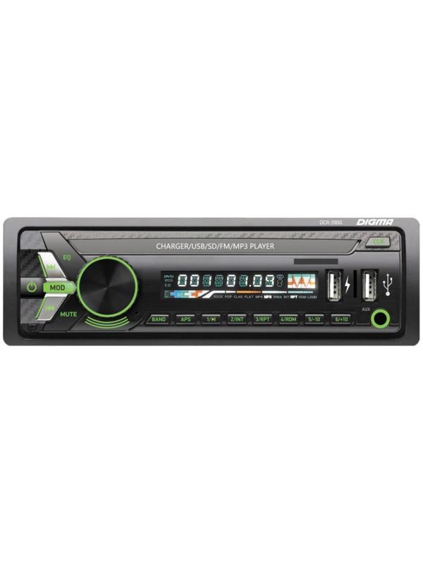 Автомагнитола Digma DCR-390G 1DIN, 4 x 45 Вт