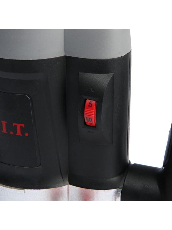 Фрезер P.I.T. PER8-C, 1400 Вт, 16000-30000 об/мин, цанга 6/8 мм, ход фрезы 55 мм, упор