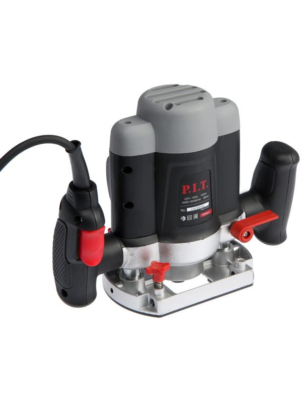 Фрезер P.I.T. PER8-C, 1400 Вт, 16000-30000 об/мин, цанга 6/8 мм, ход фрезы 55 мм, упор