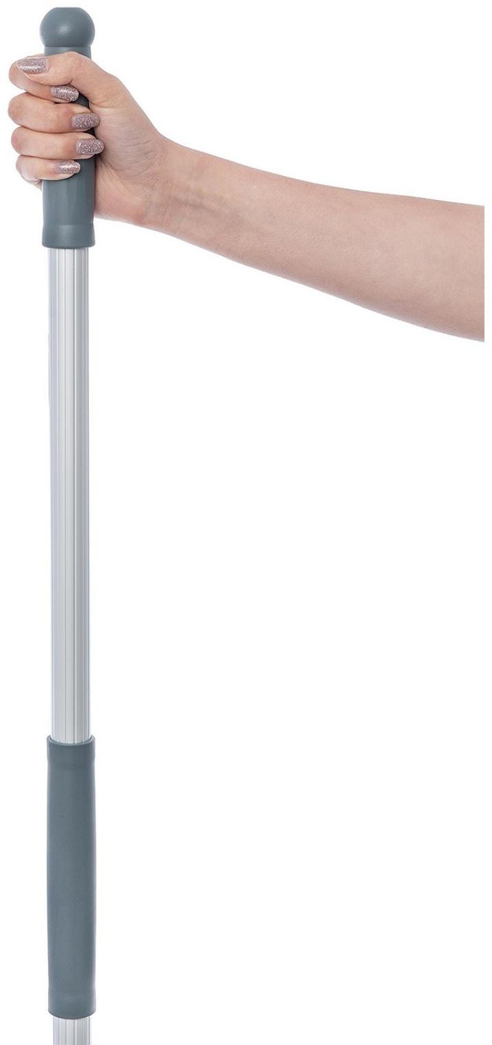 Рукоятка алюминиевая телескопическая защелкивающаяся, 100-180 см