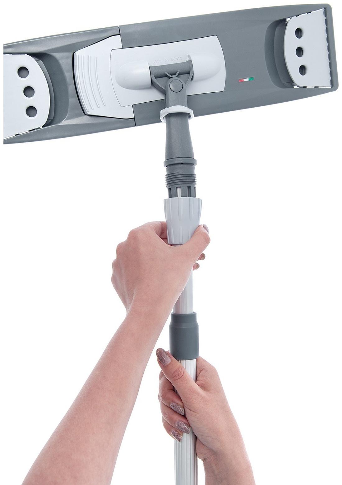 Рукоятка алюминиевая телескопическая защелкивающаяся, 100-180 см