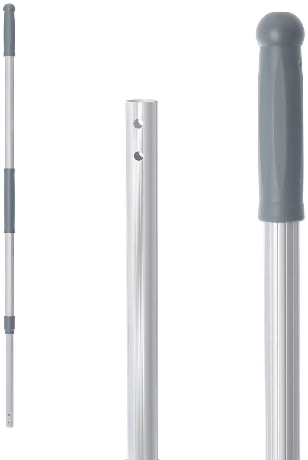 Рукоятка алюминиевая телескопическая защелкивающаяся, 100-180 см