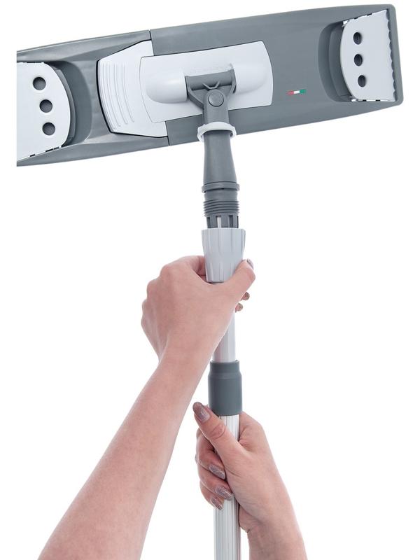 Рукоятка алюминиевая телескопическая защелкивающаяся, 100-180 см