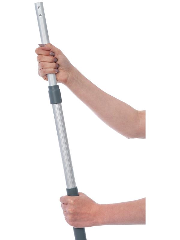 Рукоятка алюминиевая телескопическая защелкивающаяся, 100-180 см