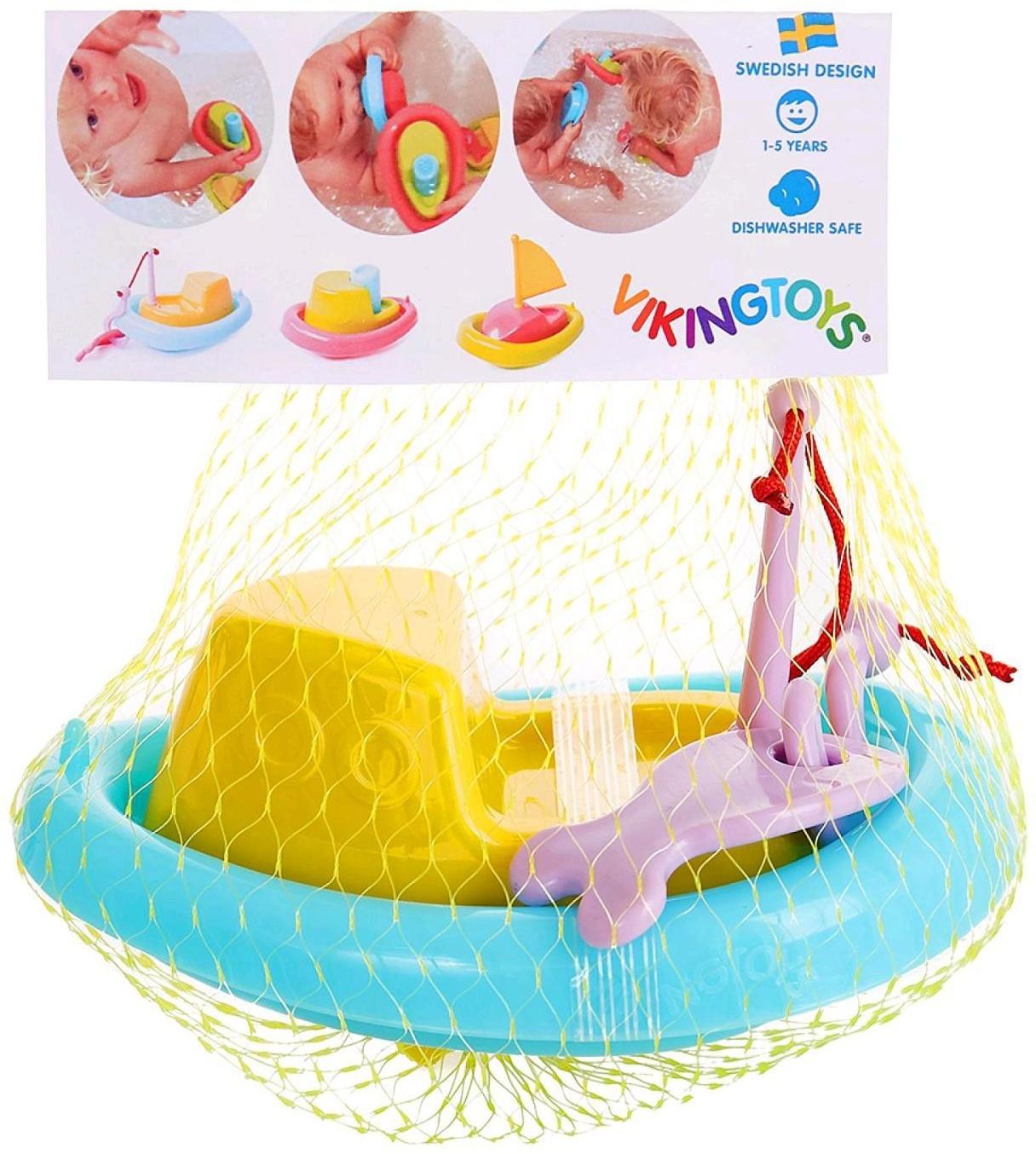 Кораблик Сейнер для ванной, в сетке