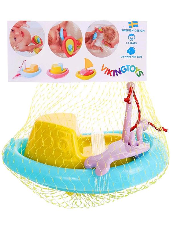 Кораблик Сейнер для ванной, в сетке