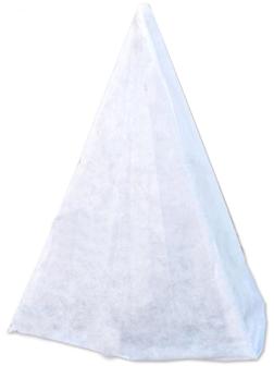 Чехол для растений, конус, 250 × 150 см, спанбонд с УФ-стабилизатором, плотность 60 г/м², белый