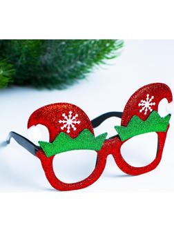 Карнавальные очки «Новогодние», цвета МИКС