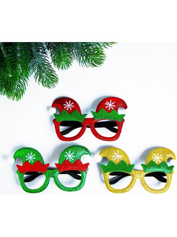 Карнавальные очки «Новогодние», цвета МИКС
