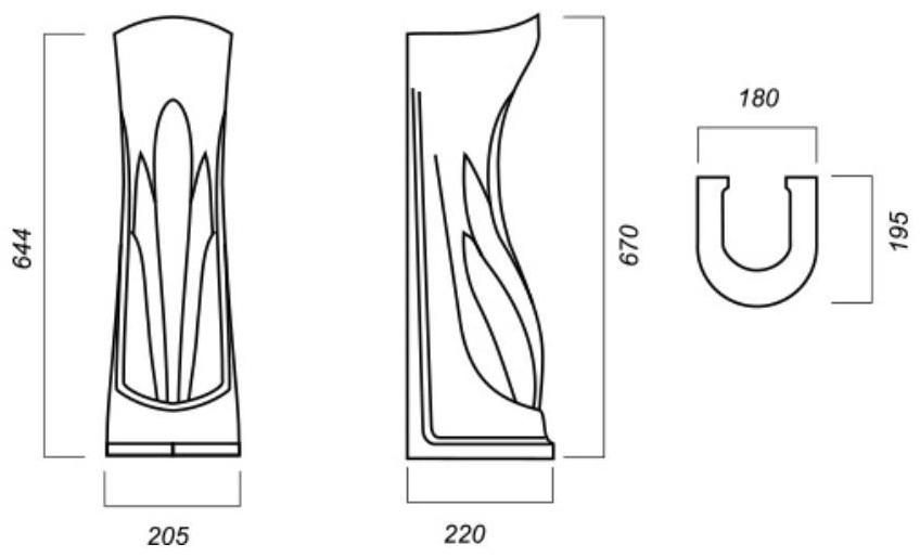 Пьедестал SANITA «Ромашка», белый