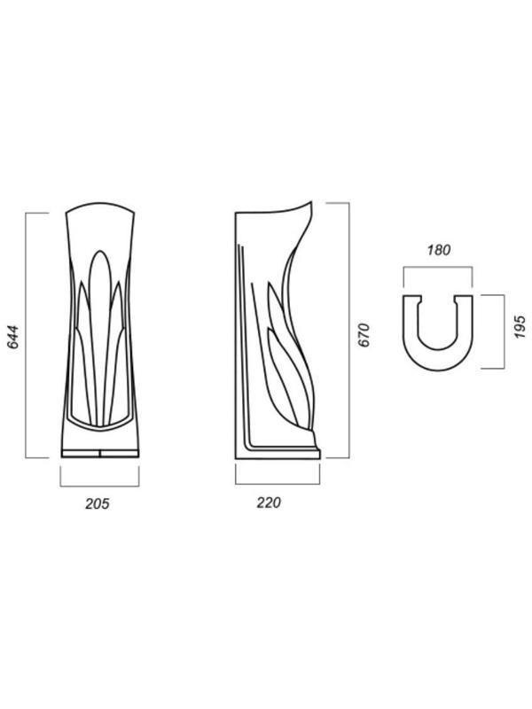 Пьедестал SANITA «Ромашка», белый