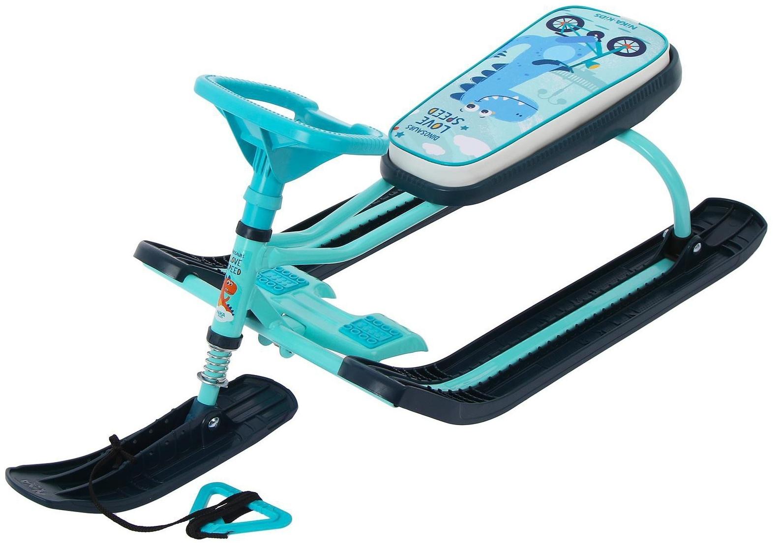 Снегокат «Тимка спорт 2 + Динозавр», ТС2+/Д, цвет голубой