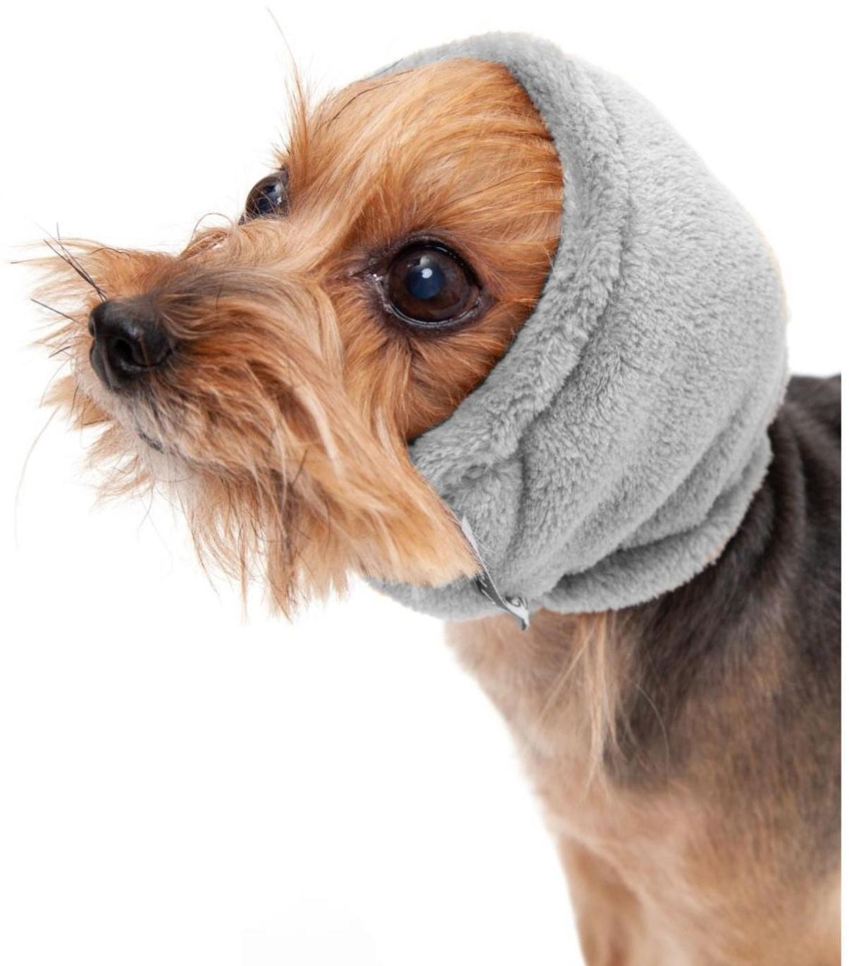Капор Osso для собак зимний, размер S (длина 23, диаметр 26-36), серый