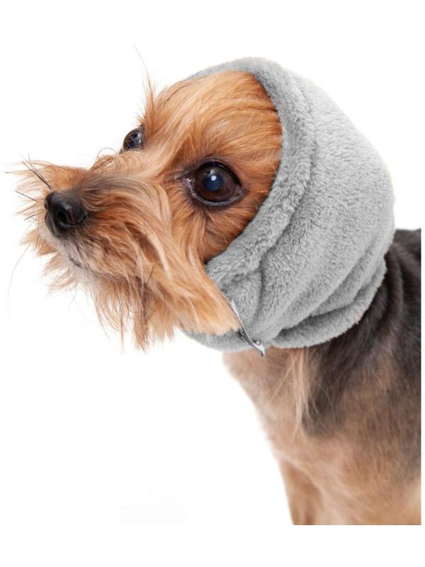 Капор Osso для собак зимний, размер S (длина 23, диаметр 26-36), серый