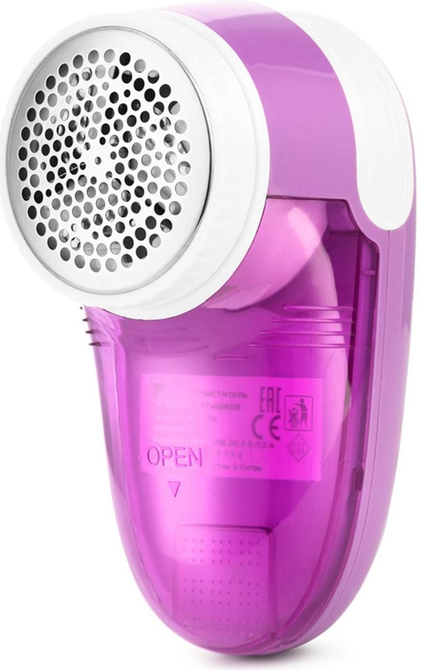 Машинка для удаления катышков Kitfort КТ-2039, 2 Вт, от АКБ, бело-сереневая