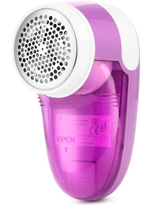 Машинка для удаления катышков Kitfort КТ-2039, 2 Вт, от АКБ, бело-сереневая