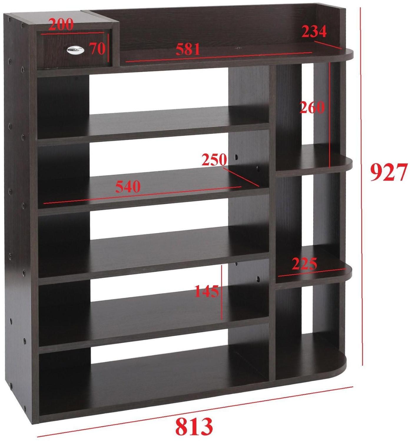 Стеллаж  Остин №2, 813х250х927, Венге