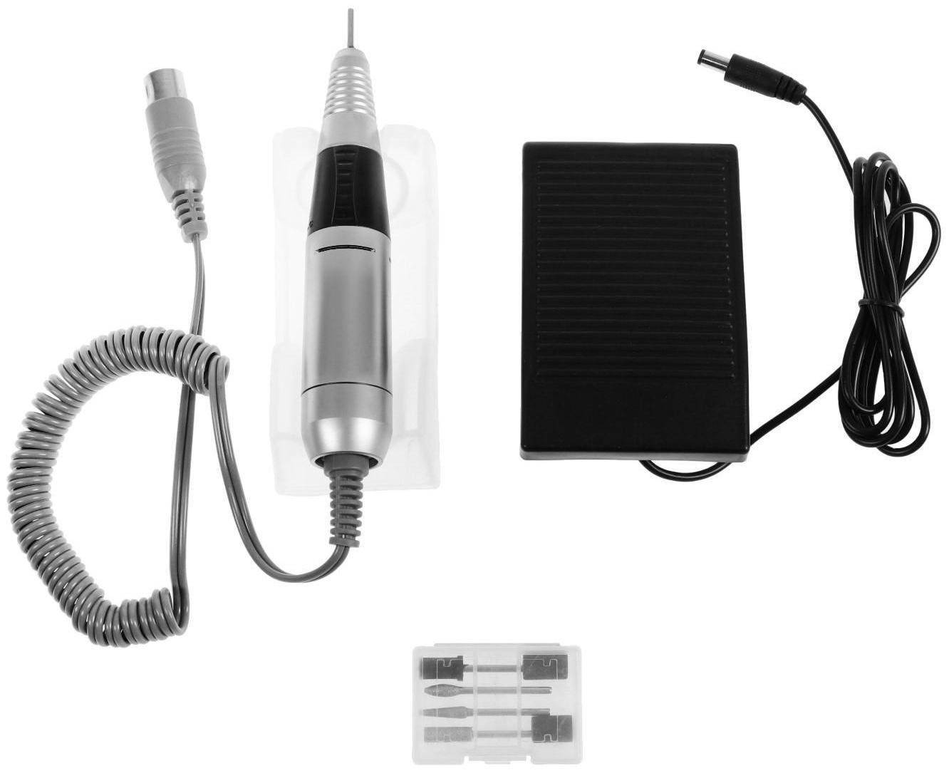 Аппарат для маникюра и педикюра TNL Iron-Pro, 35 000 об/мин, 40 Вт, чёрно-белый