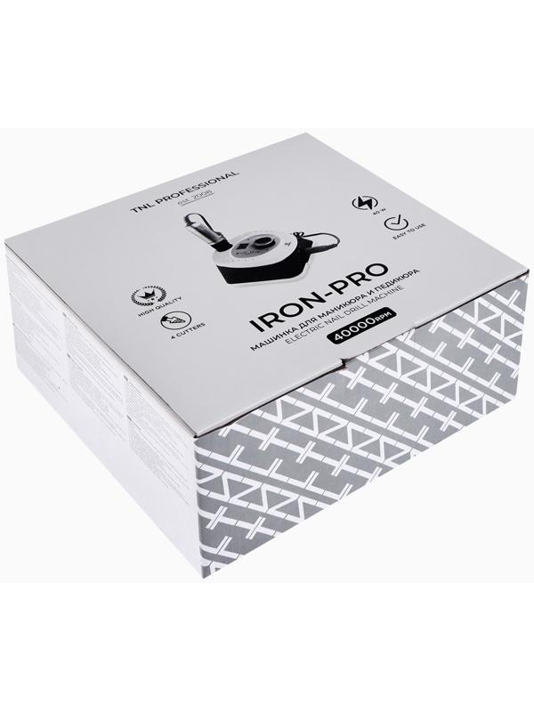 Аппарат для маникюра и педикюра TNL Iron-Pro, 35 000 об/мин, 40 Вт, чёрно-белый