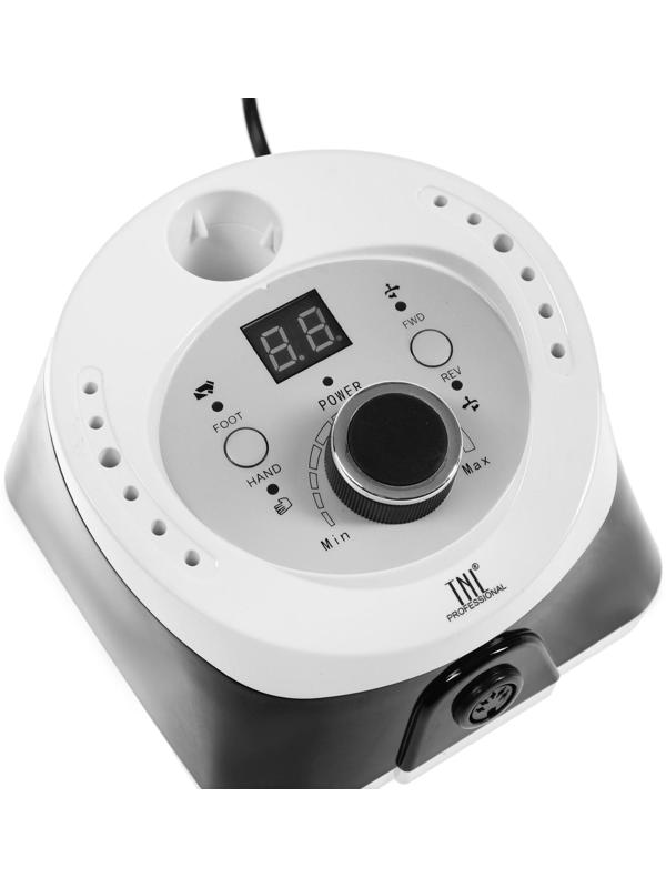 Аппарат для маникюра и педикюра TNL Iron-Pro, 35 000 об/мин, 40 Вт, чёрно-белый