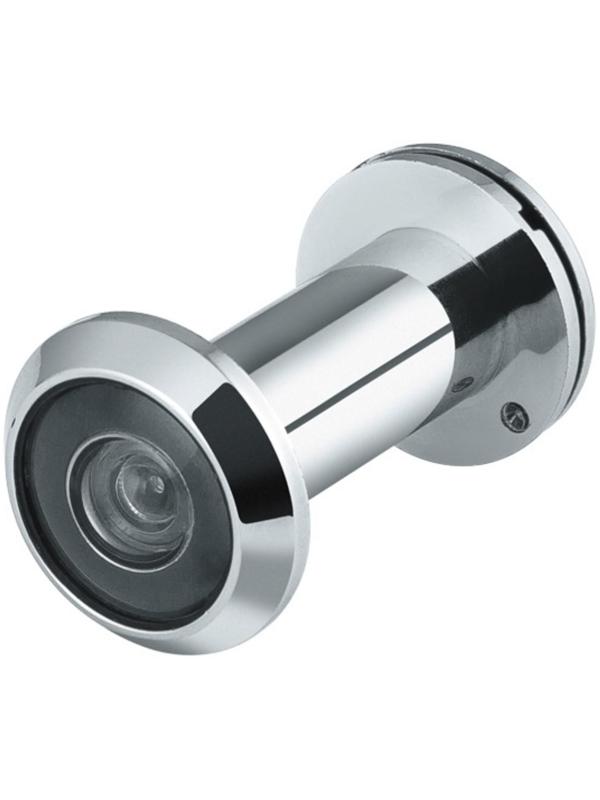 Глазок DVP1/NEW, 16/140/35x60 (оптика пластик) CP, цвет хром