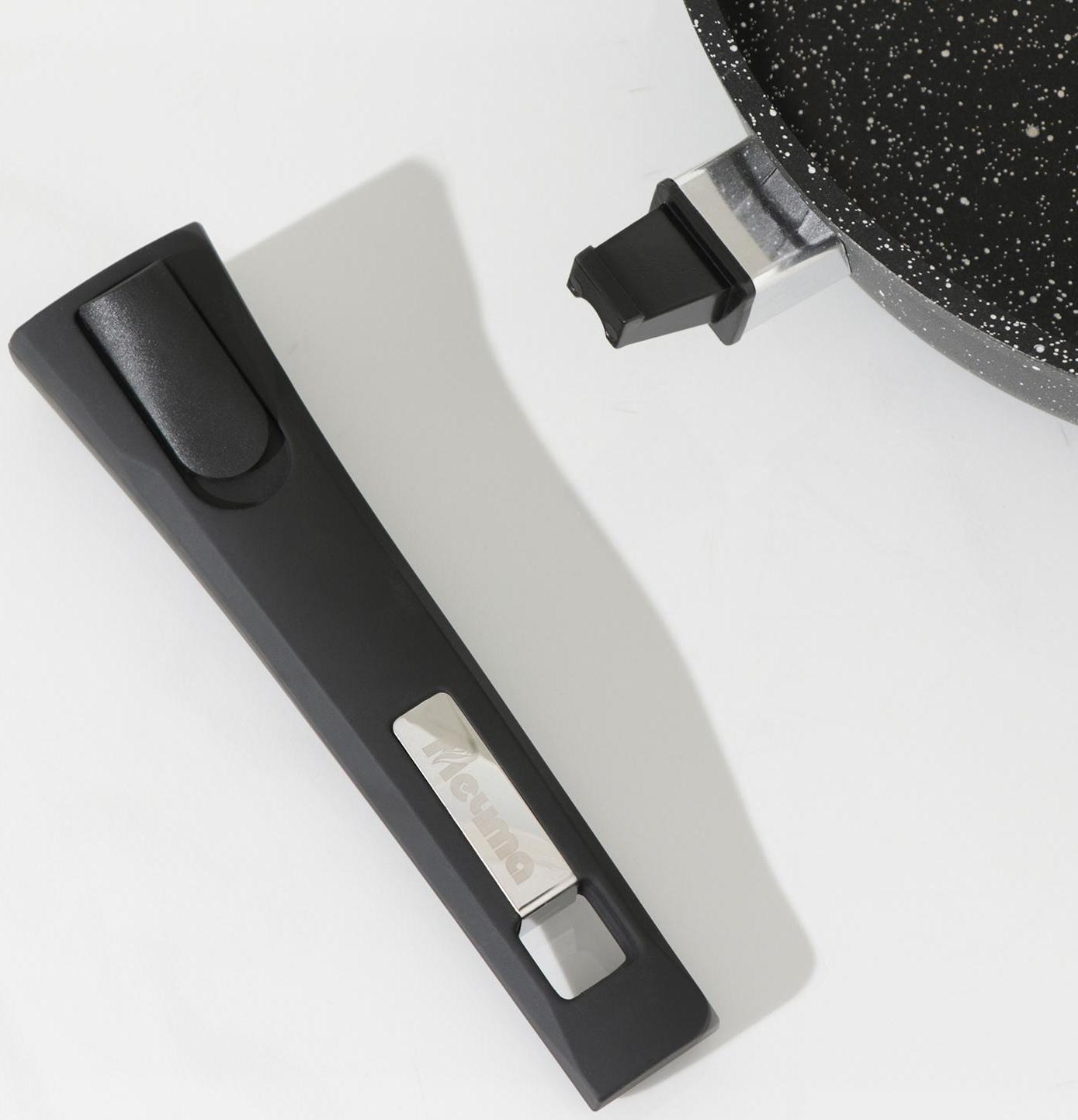 Сковорода Гранит black. Induction Pro, d=26 см, съёмная ручка, антипригарное покрытие
