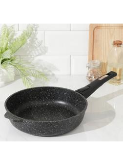 Сковорода Гранит black. Induction Pro, d=26 см, съёмная ручка, антипригарное покрытие
