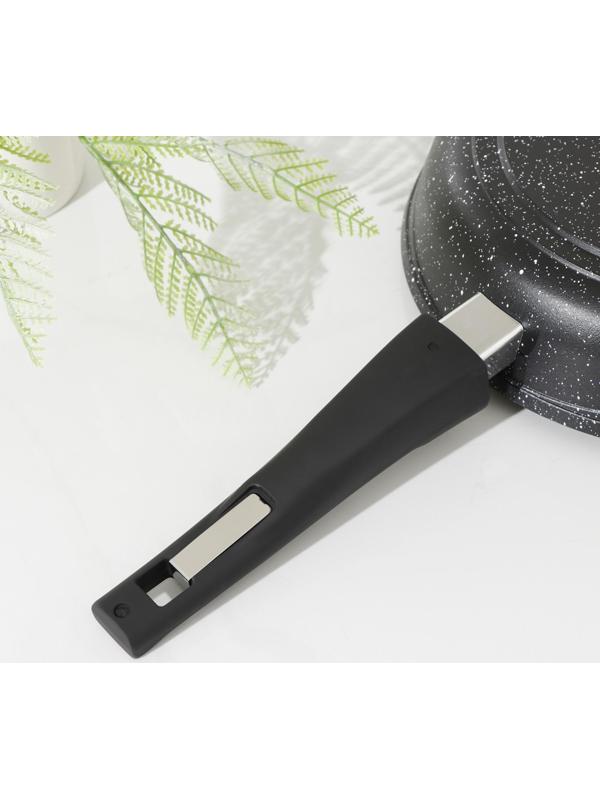 Сковорода Гранит black. Induction Pro, d=26 см, съёмная ручка, антипригарное покрытие