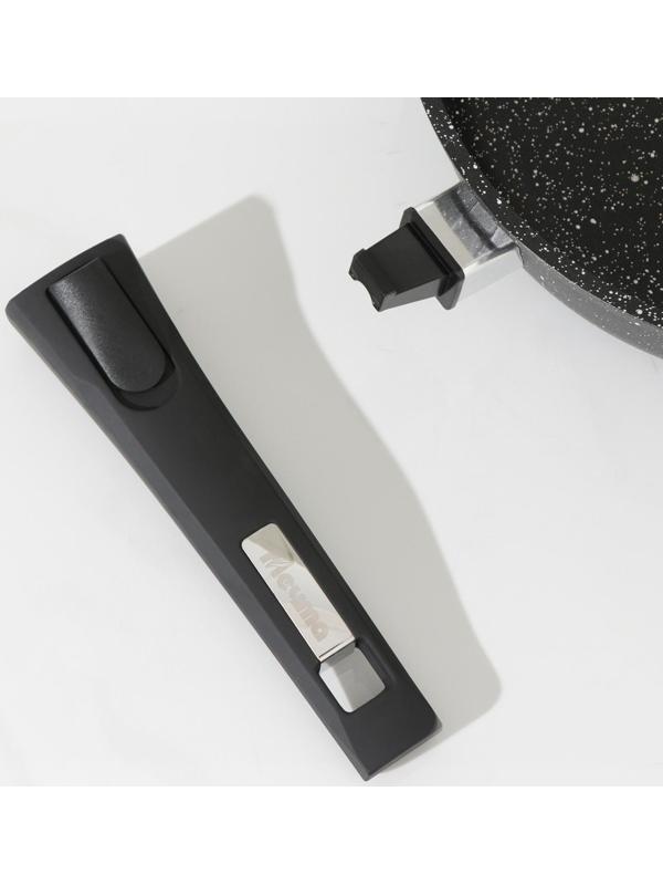 Сковорода Гранит black. Induction Pro, d=26 см, съёмная ручка, антипригарное покрытие