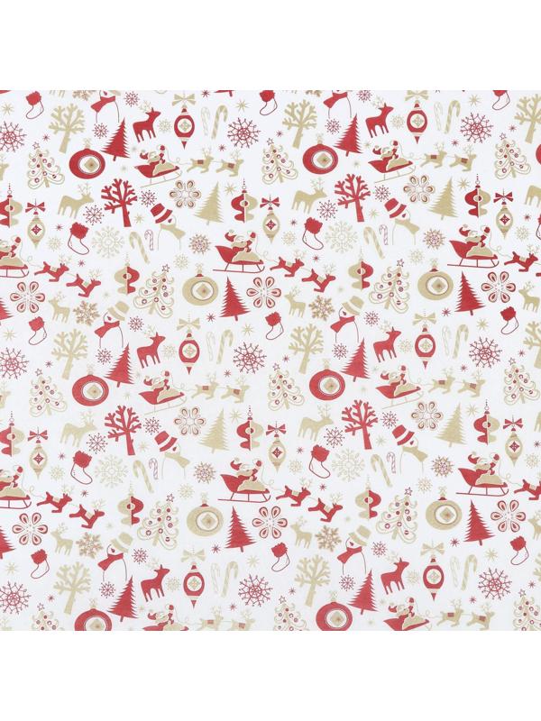 Бумага силиконизированная «Новый Год», для выпечки, 0,38 х 5 м