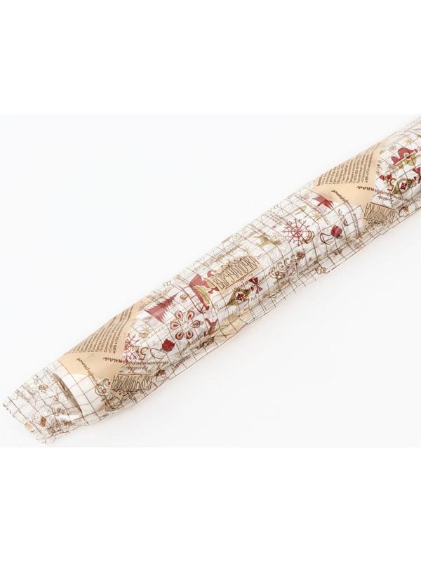 Бумага силиконизированная «Новый Год», для выпечки, 0,38 х 5 м