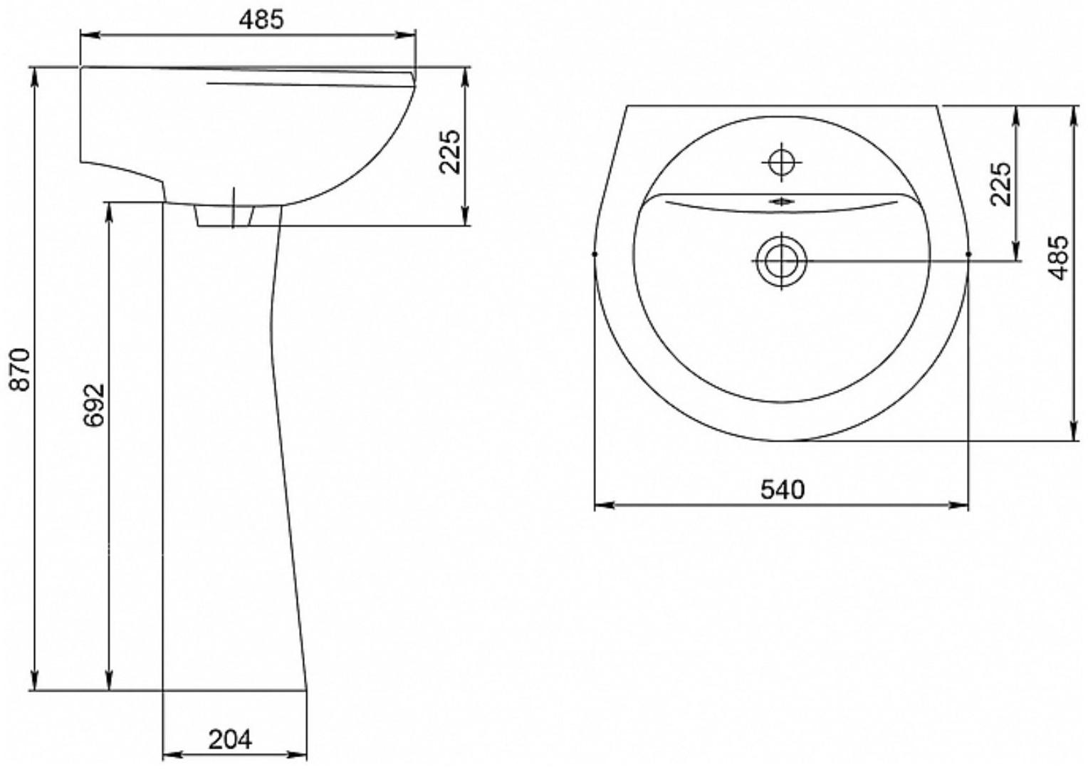 Умывальник Santeri 