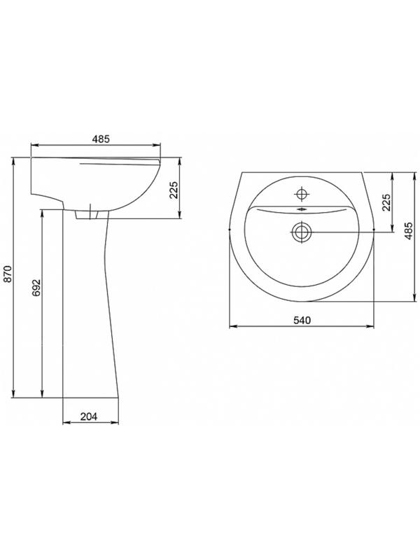 Умывальник Santeri 