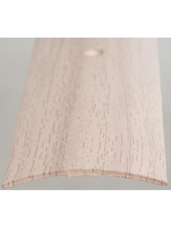 Порог с монтажным каналом 40х900 мм, Бук белый