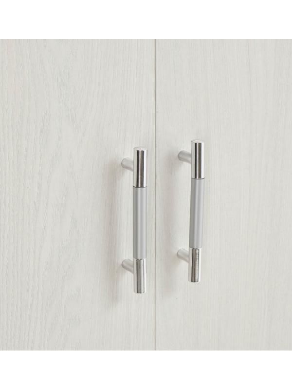 Шкаф трёхстворчатый Бася-1, 2100х1200х560, Дуб сонома/Ясень анкор светлый