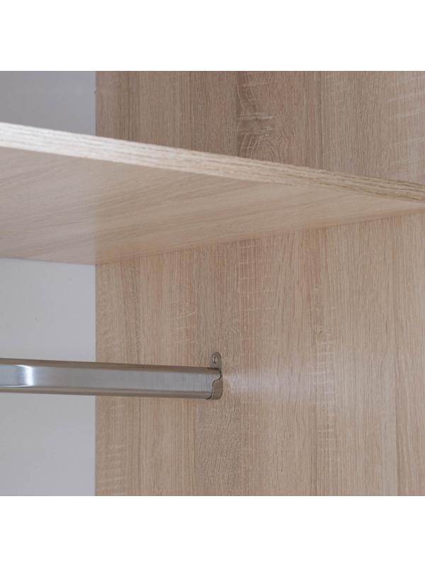 Шкаф трёхстворчатый Бася-1, 2100х1200х560, Дуб сонома/Ясень анкор светлый