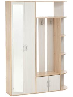 Прихожая Есения -1, 2100х1500х360, Дуб сонома/Анкор светлый