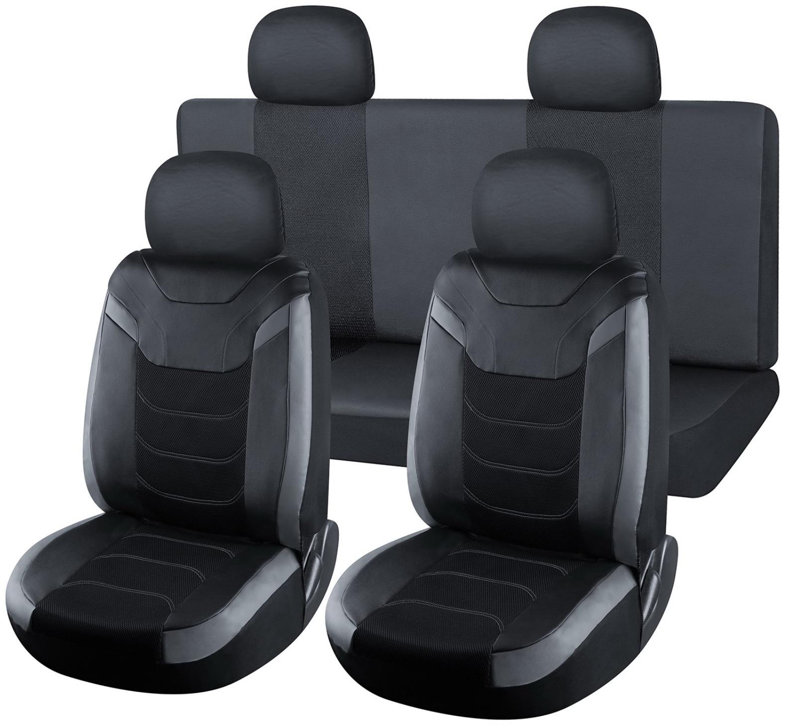 Чехлы универсальные VOIN, экокожа + сетка, Space 1, р-р M, 8 предметов, серый