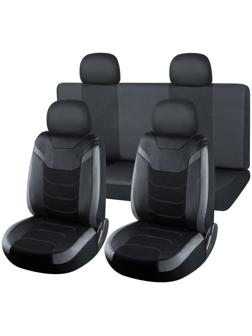 Чехлы универсальные VOIN, экокожа + сетка, Space 1, р-р M, 8 предметов, серый